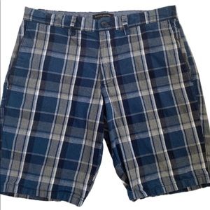 2 for $30/BR blue plaid shorts